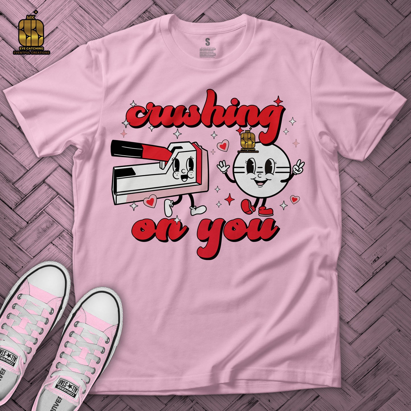 Crushing on You Valentine's Day Nurse T Shirt - MK EYE CATCHING EVENTFUL CREATIONS LLC