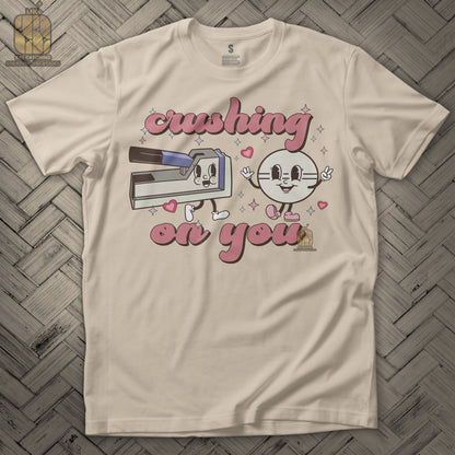 Crushing on You Valentine's Day Nurse T Shirt - MK EYE CATCHING EVENTFUL CREATIONS LLC