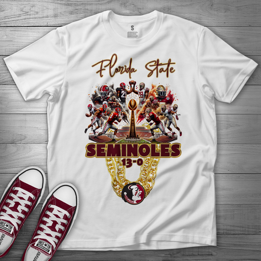 FL Noles Chain Gang T Shirt - MK EYE CATCHING EVENTFUL CREATIONS LLC