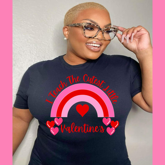 I Teach The Cutest Little Valentine's Teacher Shirt - MK EYE CATCHING EVENTFUL CREATIONS LLC